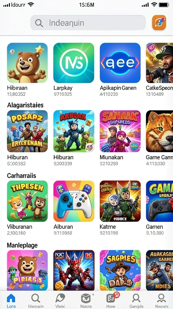 baru01 - Screenshot menampilkan level pertama dengan grafis yang menarik.