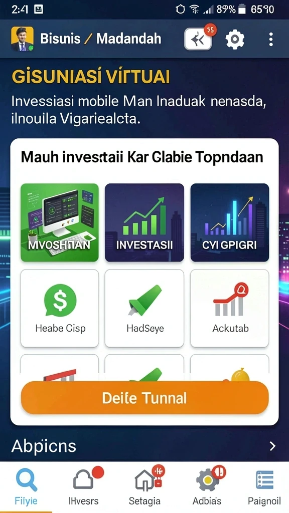 pesona77 - Tampilan menu utama yang intuitif dan mudah digunakan.